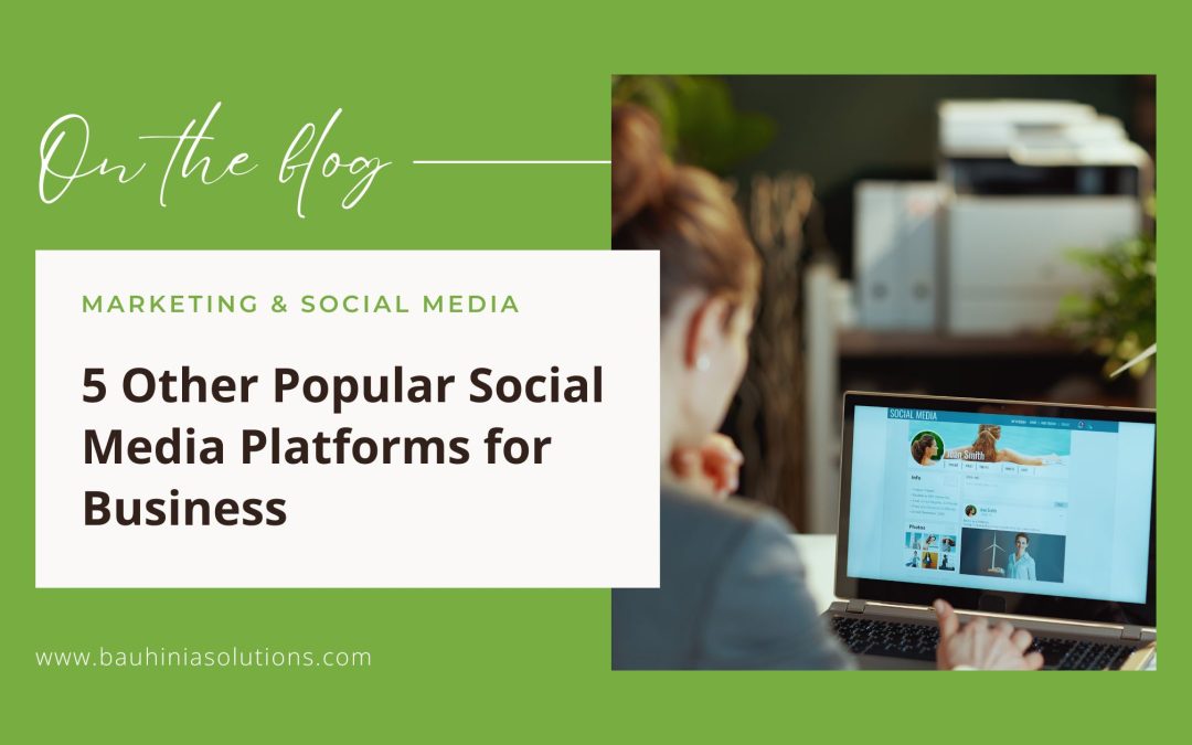 Top 5 Other Popular Social Media Platforms For Business